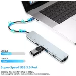 Type C To Hdmi Hub Usb C 4k Pd 5a 87w Dock Rj45 Lan Usb 3.1 Splitter Usb-C Power Delivery Sd Tf Card Reader For Macbook Air Pro