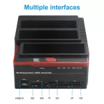 2.5"/3.5" Usb 3.0 To 2 Sata 1 Ide Hdd Hard Drive Disk Docking Station Card Reader Usb3.0 M2 Tf Memory Card Slot Hub Accessories