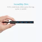 Anker 4-Port Usb 3.0 Ultra Slim Data Hub For Macbook Mac Pro/mini Imac Surface Pro Xps Notebook Pc Usb Flash Drives Etc