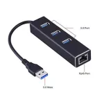 Usb Gigabit Ethernet Adapter 3 Ports Usb 3.0 Hub Usb To Rj45 Lan Network Card For Macbook Mac Desk Adapter Hub To 1000mbps