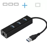 Usb Gigabit Ethernet Adapter 3 Ports Usb 3.0 Hub Usb To Rj45 Lan Network Card For Macbook Mac Desk Adapter Hub To 1000mbps