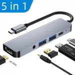 Usb Type C Hub Type-C To Hdmi 4k Vga Adapter Rj45 Lan Ethernet Sd Tf Usb-C 3.0 Typec 3.5mm Jack Audio Video For Macbook Pro Otg