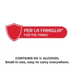 60% Chicco alcohol gel for cleaning hands without using water to wash off. Hand Cleansing Gel 100ml