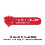 60% Chicco alcohol gel for cleaning hands without using water to wash off. Hand Cleansing Gel 200ml