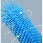 Silicone bottle brush, 360 degree rotation handle, soft brush