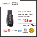 Sandisk Ultra Shift USB 3.0 Flash Drive 128GB SDCZ410-128G-G46 BLACK Compact Design Flash Drive Synnex 5 years