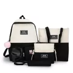 Backpack/Korean Version of the Campus Small Fresh Backpack Large Capacity 4-Piece Set