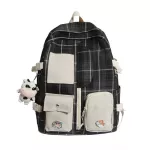 Women's backpack/SchoolBag Female Korean Version Trend Student Large-Capacity Small Fresh Plaid All-Match Backpack