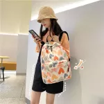 กระเป๋าเป้ผู้หญิง/Korean girl backpack student graffiti color matching lightweight backpack