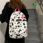 กระเป๋าเป้ผู้หญิง/Casual canvas cow print leopard print backpack student school bag female backpack