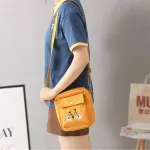 กระเป๋าสะพายข้างผู้หญิง/Cute student Korean casual female bag messenger bag female wild canvas small bag