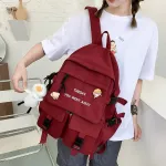 กระเป๋าเป้ผู้หญิง/Schoolbag female Korean student all-match backpack large-capacity backpack