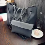 กระเป๋าถือสุภาพสตรี/European and American fashion trend one-shoulder handbag simple shopping bag mother bag