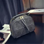 กระเป๋าสะพายข้างผู้หญิง/Korean style fashion stitching portable handbags solid color one-shoulder diagonal bag