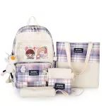 กระเป๋าเป้ผู้หญิง/Primary school schoolbag female cute cartoon backpack three to six grade four-piece backpack
