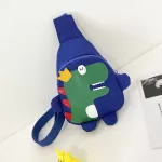 กระเป๋าสะพายข้างเด็ก/Cartoon cute little dinosaur chest bag nylon cloth children diagonal bag