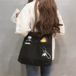 กระเป๋าสะพาย Ladies messenger bag canvas solid color shoulder bag student bag