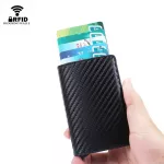 DIENQI Rfid Smart Card Men Wallet Money Bag Male Vintage Black Purse 2020 Small Magic Mini Slim Wallet Walet Thin portfel Vallet