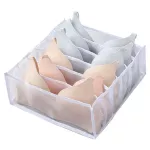 Dormitory Closet Organizer for Socks Home Separated Underwear Storage Box 7 grids Bra Organizer Foldable Drawer Organizer 2020