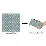 ELVISWORDS Sugar Skull Girls Long Leather Woman Wallets Waterproof Cool Purse for Women Ladies Bags for Money Phone Case Female