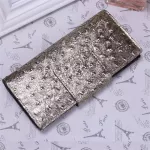 European Luxury Brand Women Wallet 2018 New Fashion Serpentine Clutch Bags Female Cow Leather Coin Card Holder Purse Evening Bag