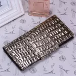 European Luxury Brand Women Wallet 2018 New Fashion Serpentine Clutch Bags Female Cow Leather Coin Card Holder Purse Evening Bag