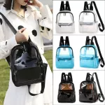 Fashion Clear Transparent PVC See Through Mini Backpack Cute School Book AU
