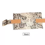 Fanny Pack Fashion Serpentine Waist Bag Women PU Leather Waist Pack Vintage Belt Bags Phone Pocket Small Women's Cross Body Bag