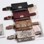 Fanny Pack Fashion Serpentine Waist Bag Women PU Leather Waist Pack Vintage Belt Bags Phone Pocket Small Women's Cross Body Bag