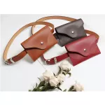 Fanny Pack For Women Belt Bag Envelope Leather Waist Pack Bag Fashion Female Pure Color Money Belt Chest Functional Phone Bag