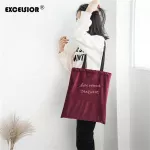 EXCELSIOR Vintage Women's Bags Embroidery Velour Shoulder Bags Large Capacity Tote Bag Ladies Shopper Bag for Female sac a mian
