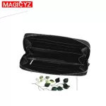 Fashion Brand Luminous Women Long Wallets Geometric Lattice Women Clutch Purse Female Credit Card Holder PVC material