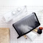 Fashion EVA Grid Travel Cosmetic Bag Men Portable Waterproof Makeup Case Wash Beauty Organizer Toiletry Women Make Up Kit Box