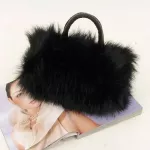 Fashion And Temperament Lady Bag Durable PU Leather Faux Fur Handbag Lightweight Lovely Handbags 100% marke Neue Bags