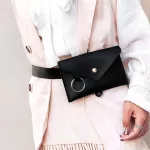Fanny Pack Women Belt Bag Leather Waist Bag Fashion Women's Pure Color Ring PU Messenger Shoulder Chest pochete homem @9