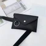 Fanny Pack Women Belt Bag Leather Waist Bag Fashion Women's Pure Color Ring PU Messenger Shoulder Chest pochete homem @9