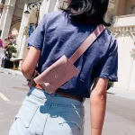 Fanny Pack Women Belt Bag Leather Waist Bag Fashion Women's Pure Color Ring PU Messenger Shoulder Chest pochete homem @9