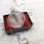 Fashion Circle Round Bag Sequins Evening Bag Wedding Party Purse Sac Luxury Diamond Shoulder Crossbody Bag For Women 2020