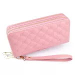 Fashion Embroidery Women's Long Wallet Double Zipper Card Pocket Large Capacity Clutch Bag Double Wallet Wallet Clutch Bag
