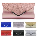 Fashion Lady Women Glitter CLUTCH WALLET LONG EVENING WEDDING PROM PURSE Handbag