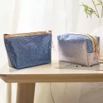 Fashion Gradient Equin Cosmetic Bag Travel Portable Wash Makeup Case Storage Organizer Beauty Zipper Women Girl Make Up Pouch