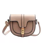 Fashion Crossbody Bags for Women Saddle Bags Pu Leather Shoulder Messenger Bags Semi-Circle Handbags French Niche Design Bag