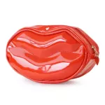 Fashion Lips Long Women Cosmetic Bag Female Makeup Bags Organizer Female Candy Color Toiletry Bag Cute Zipper Pencil Bags