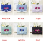 Fashion Mini Women's Cute Bows Short Wallet Lady Girls Hasp Card Holder Clutch Coin Purse PU Leather New