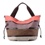 New Hit Color Canvas Shoulder Bag Fashion Korean Style Messenger Striped Handbag