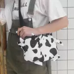 Cartoon Cow Print Crossbody Bag For Women Oxford Cloth Sml Doll Oulder Bags Designer Fe Travel Bag Sac Fme