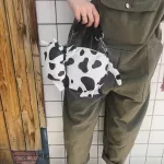 Cartoon Cow Print Crossbody Bag For Women Oxford Cloth Sml Doll Oulder Bags Designer Fe Travel Bag Sac Fme