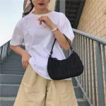 Retro Nylon Hobo Bag Women Vintage Sml Oulder Bag Designer Fe Handbags Mini Ca Lady Clutches Ses