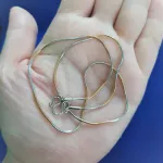 สร้อยคอสแตนเลสแท้ ลายงูกลม 2กษัตริย์ สร้อยคอห้อยพระ สร้อยคอแฟชั่น สร้อยคอผู้หญิง สร้อยเด็ก ขนาดเล็ก 1.0mm ไม่ลอก ไม่ดำ ใส่อาบน้ำได้