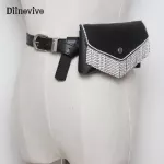 DIINOVIVO Luxury Designer Fanny Pack Tassel Rhinestone Women Waist Bag Money Phone Pouch Fashion Lady Belt Bag Purses WHDV0698